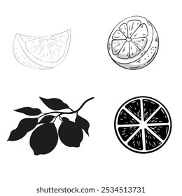 Grocery Shopping Vector Silhouette design