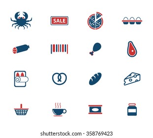Grocery simply icons for web