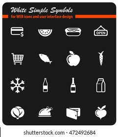 Grocery simply symbol for web icons and user interface