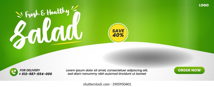 Grocery Social Media Promotion And Social Media Cover Template