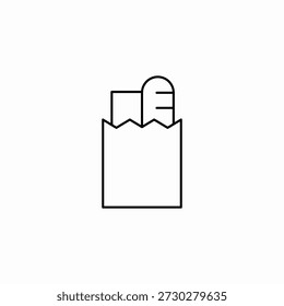grocery store icon sign vector