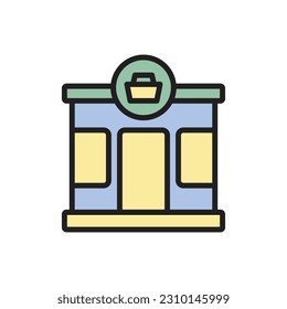 Lebensmittelgeschäft-Symbol mit Vektorgrafik