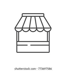 Grocery store line icon.