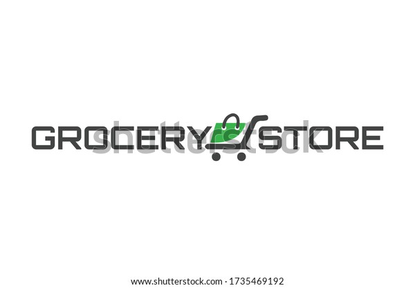 Grocery Store Logo Designstore Logo Template Stock Vector (Royalty Free