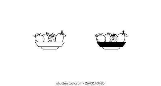 grocery store set icon with white background vector stock illustration
