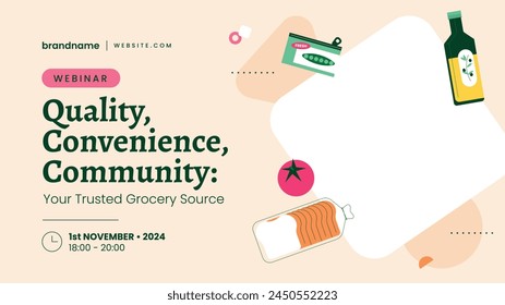Grocery store. Supermarket template. Groceries, Shopping, Supermarket, Fresh food, delivery, Ordering, Sale. vector illustration for poster, banner, flyer, advertising, promo, commercial, promotion.