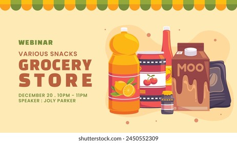 Grocery store. Supermarket template. Groceries, Shopping, Supermarket, Fresh food, delivery, Ordering, Sale. vector illustration for poster, banner, flyer, advertising, promo, commercial, promotion.