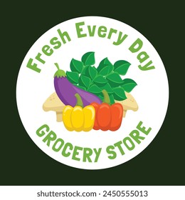 Grocery store. supermarket template. groceries. Shopping, Supermarket, Fresh food, Home delivery, Ordering, Sale concept. vector illustration for poster, Label, Sticker, advertising, promo, commercial