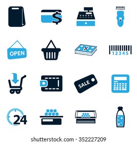 Grocery store symbol for web icons