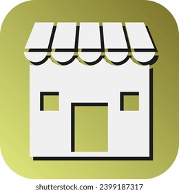 Grocery Store Vector Glyph Gradient Background Icon For Personal And Commercial Use.
