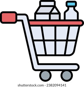 Grocery vector icon. Can be used for printing, mobile and web applications.