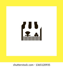 grocery vector icon. flat design