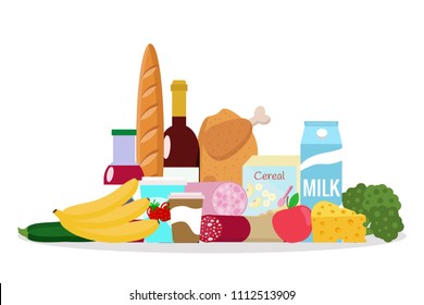 Grocery vector illustration.