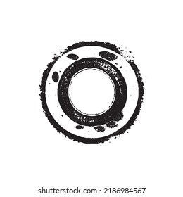 Grong Post Stamp. Insignias, Label and Badge