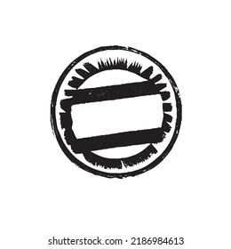 Grong Post Stamp. Insignias, Label and Badge