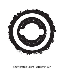 Grong Post Stamp. Insignias, Label and Badge