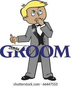 Groom Blonde Hair Blue Eyes