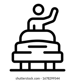 Groom car icon. Outline groom car vector icon for web design isolated on white background