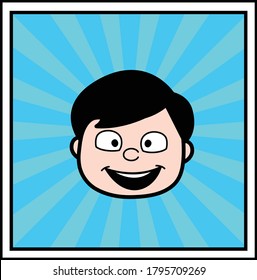 Groom cartoon face Vector Character Design Illustration