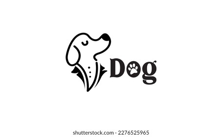 Bräutigenhund-Logo, Vektorgrafik-Logo