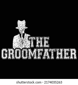 The Groom Father Shirt, Groom Dad Silhouette Shirt Print Template