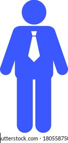 Groom flat vector icon. An isolated icon on a white background.