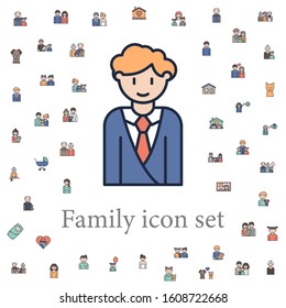 groom icon. family icons universal set for web and mobile
