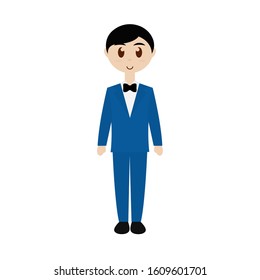 Groom image. Marriage concept - Vector illustration design