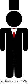 Groom / mayor stick figure