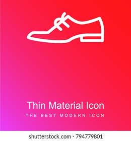 Groom Shoes red and pink gradient material white icon minimal design