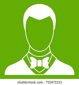 Groom in simple style isolated on white background vector illustration