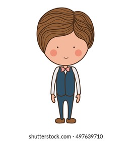 groom with suit formal and bowtie