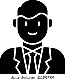 Groom vector icon. Can be used for printing, mobile and web applications.