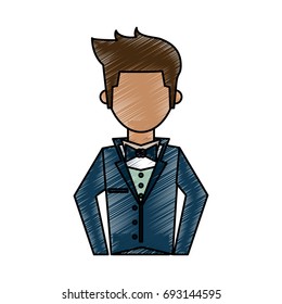 groom vector illustration
