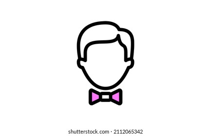 groom Vector wedding icon on white background
