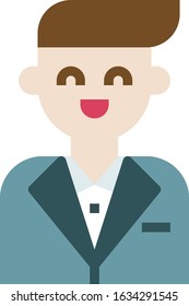 Groom - Wedding icon set. High quality flat vector illustration for website and mobile application.