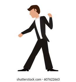 groom wedding standing image