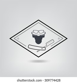 Grooming beard icon