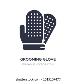 grooming glove icon on white background. Simple element illustration from Other concept. grooming glove icon symbol design.