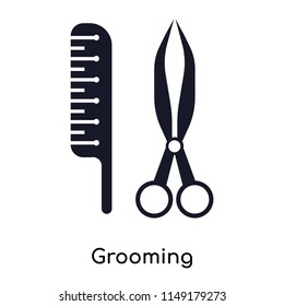 Grooming icon vector isolated on white background for your web and mobile app design, Grooming logo concept