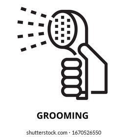 Grooming Symbol für Website, Anwendung, Druck, Dokument, Plakatdesign, etc.