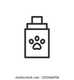 Grooming line icon, sign or symbol. Premium pictogram in trendy outline style. Grooming pixel perfect vector icon isolated on a white background. 