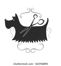 Grooming and washing dog design for business