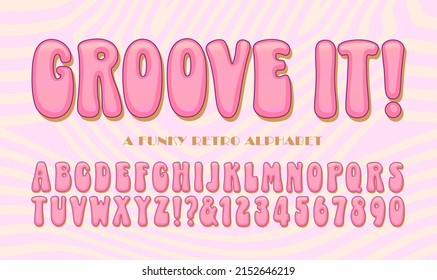 Groove It! A soft blobby condensed type with retro 1970s appeal