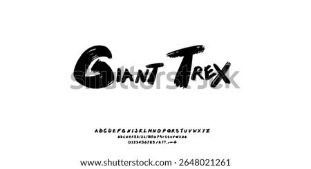 Groove Stylish brush painted an uppercase vector letters, alphabet, typeface.logo uniq black bold