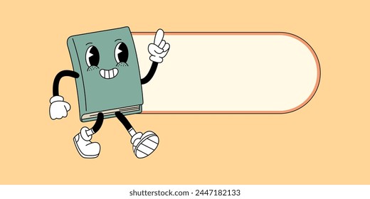 the grooves. the style of the groove. retro style. retro colors. retro pattern. letter. book. a pencil in the retro groove style. on a colored background.vector. hands. legs. cartoon style. seamless