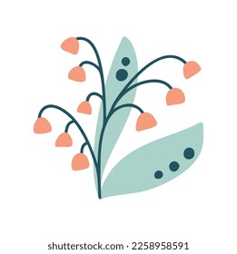 Groovy 70s hippie spring flower print. Positive floral ethno illustration. Aesthetic flat melting organic Groovy hippie funny boho style. Pastel palette.