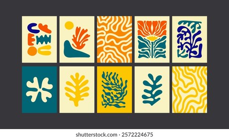 Groovy 90s design- Psychedelic posters with bold waves, funky florals, and vibrant trippy doodles.