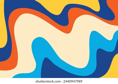 Groovy Abstact Background Banner Design