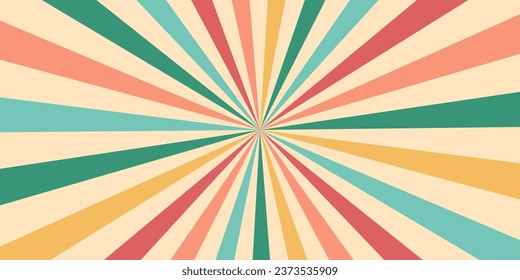 Groovy Abstract Background. Geometric Psychedeelic Backdrop. Optical Illusion Swirl Pattern. Sun rays stripes texture.